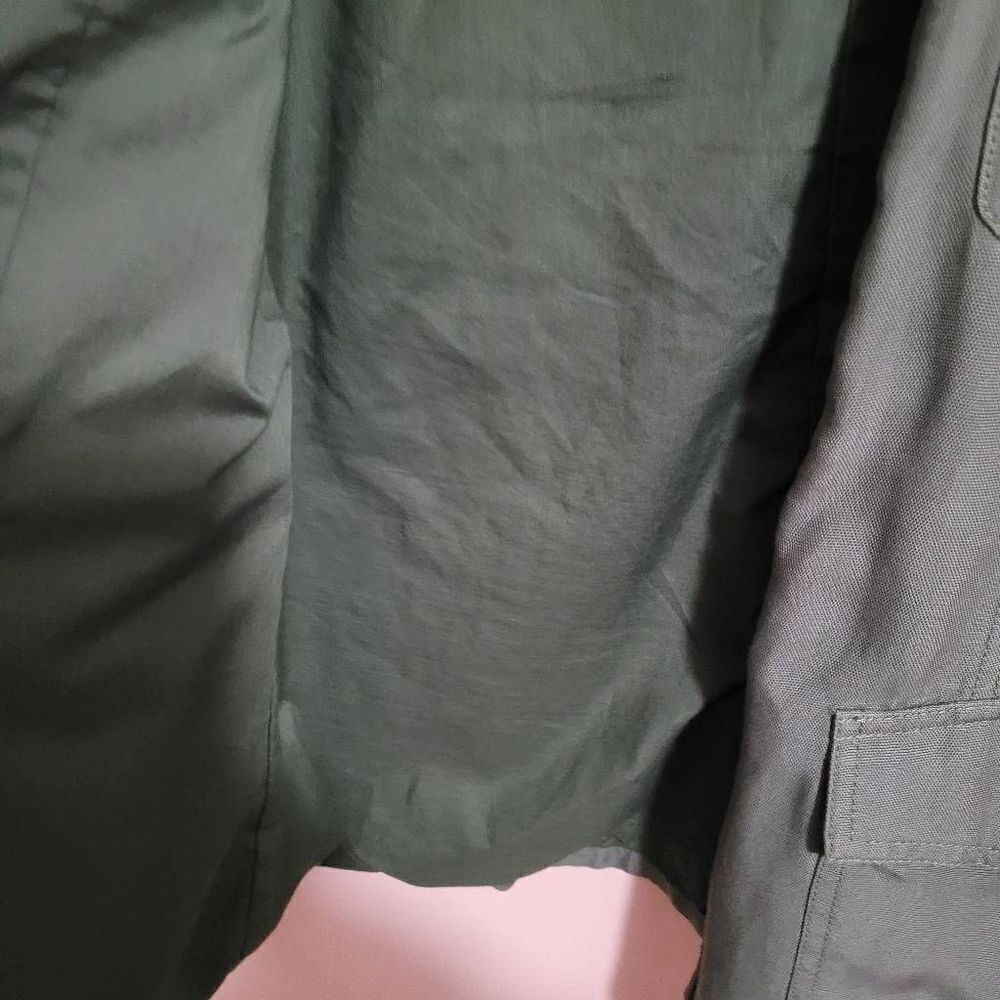 Hinge Green Utility Ruffle Jacket Size Xs. - image 6